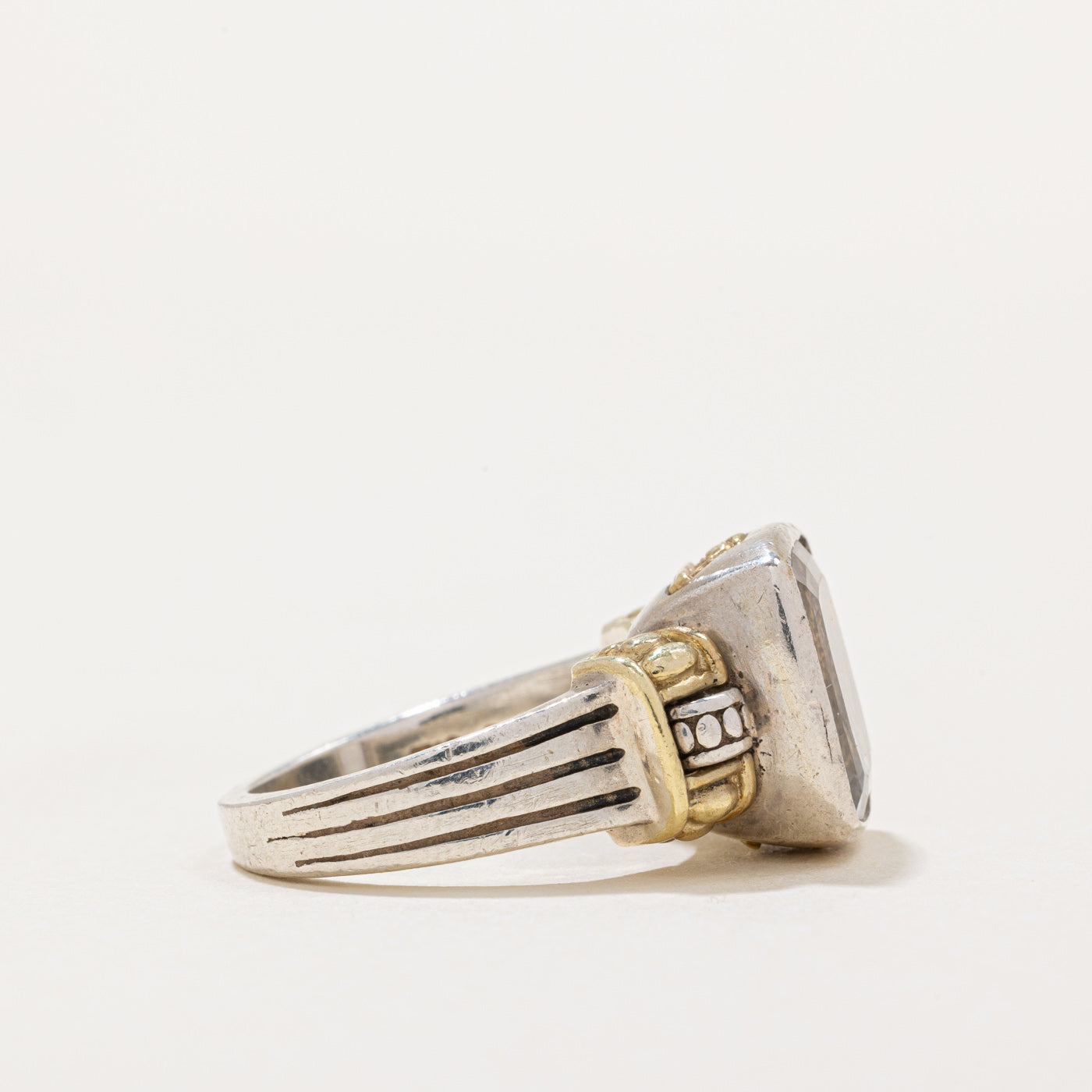 'Lagos' Caviar Topaz Cocktail Ring | 6.50ct | SZ 6.25 |
