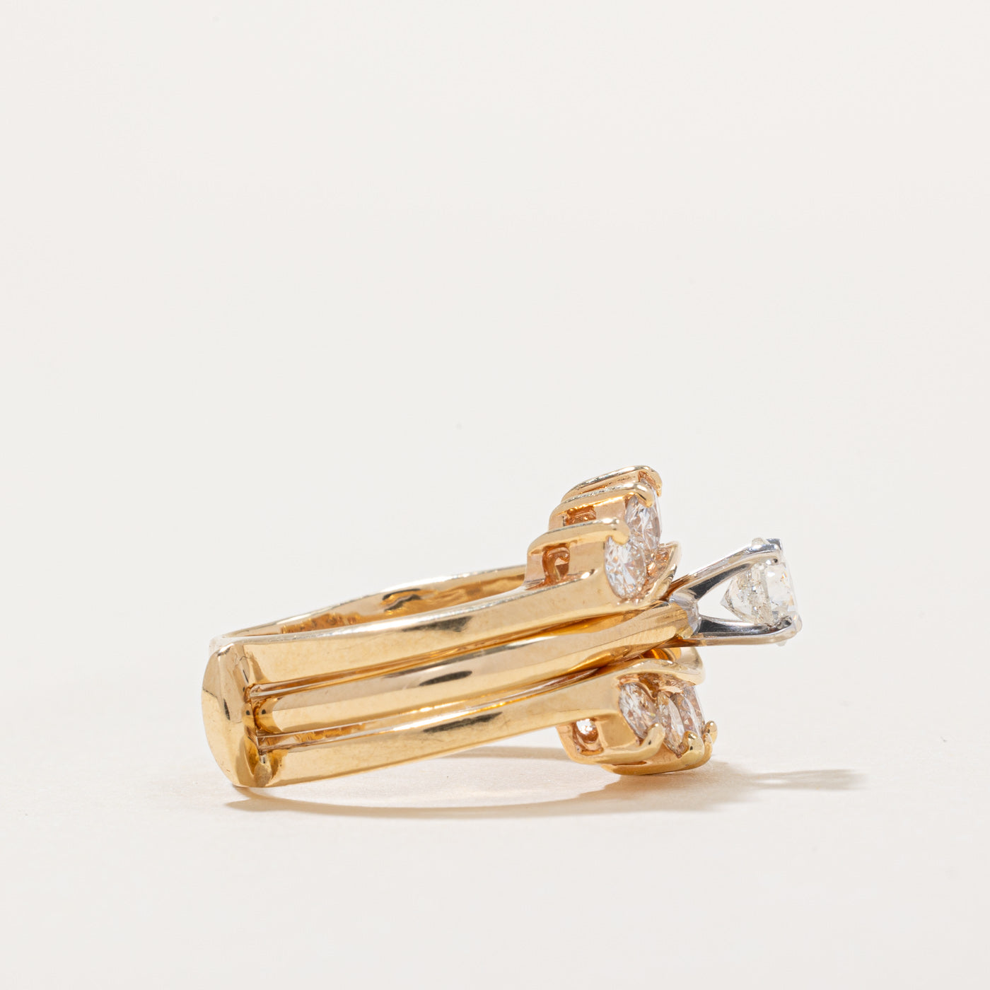 Diamond Wedding Ring Set | 1.50ctw | SZ 4.75 |