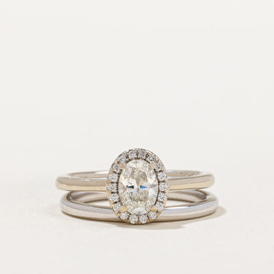 Diamond Engagement Ring & Wedding Band Set | 0.80ctw | SZ 6.75 |