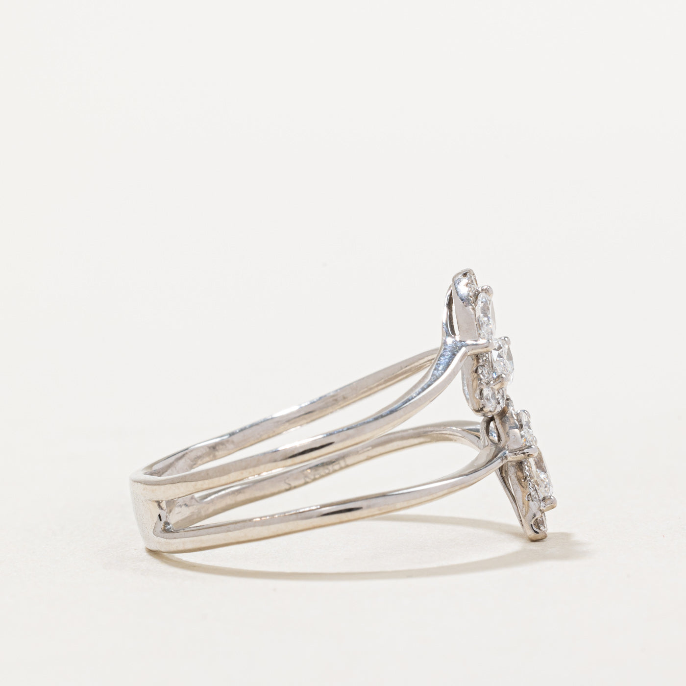 Diamond Cocktail Wrap Ring | 0.83ctw | SZ 11 |