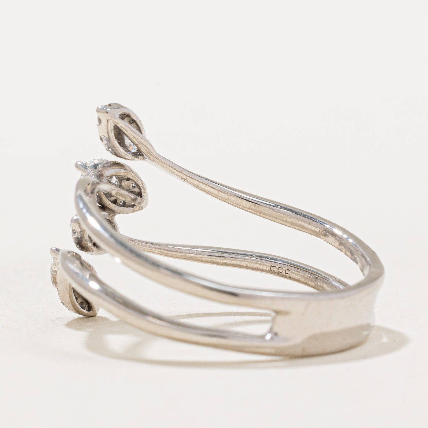 Diamond Cocktail Wrap Ring | 0.83ctw | SZ 11 |