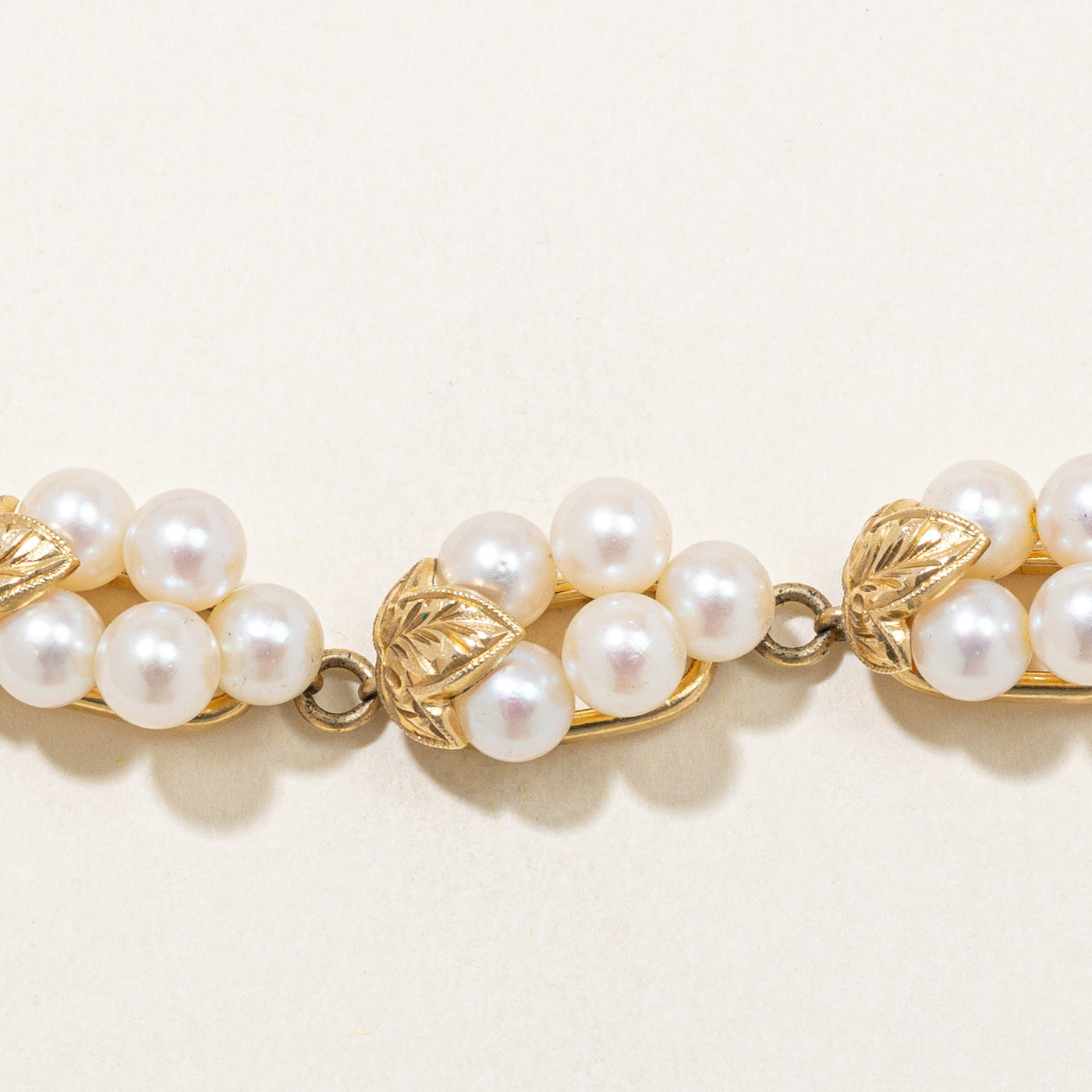 'Mikimoto' Cluster Pearl Bracelet | 8" |