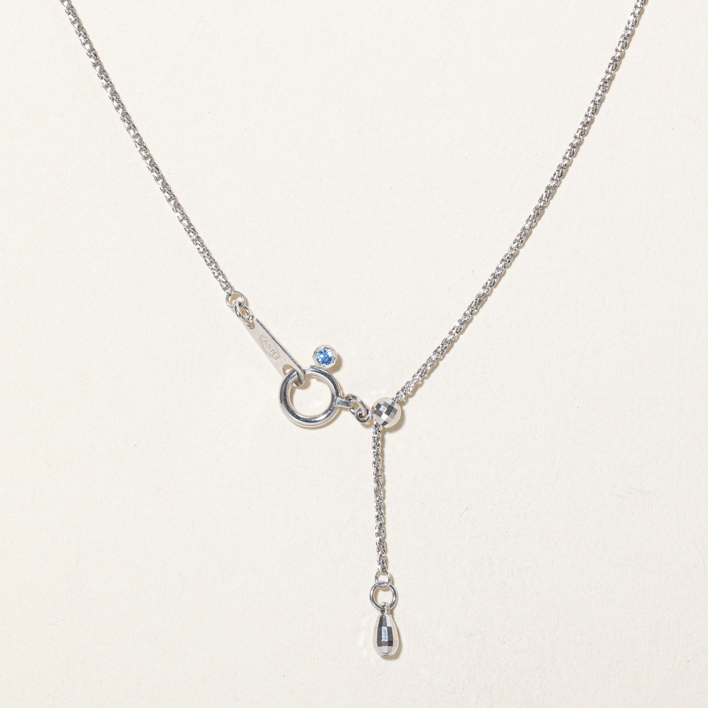 Colorless Topaz & Pink Tourmaline Pendant Necklace | 1.04ctw, 1.00ct, 0.23ctw