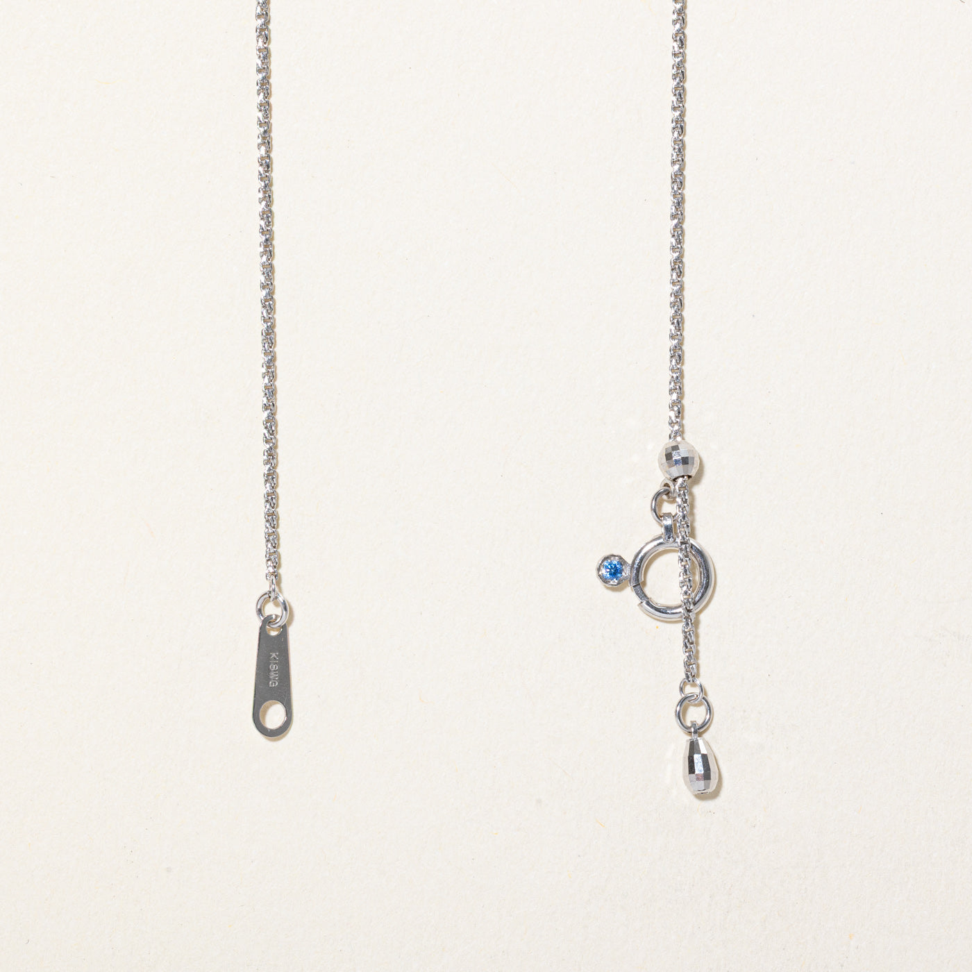 Colorless Topaz & Pink Tourmaline Pendant Necklace | 1.04ctw, 1.00ct, 0.23ctw