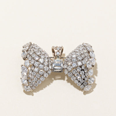 Diamond Bow Convertible Pendant & Brooch | 8.70ctw