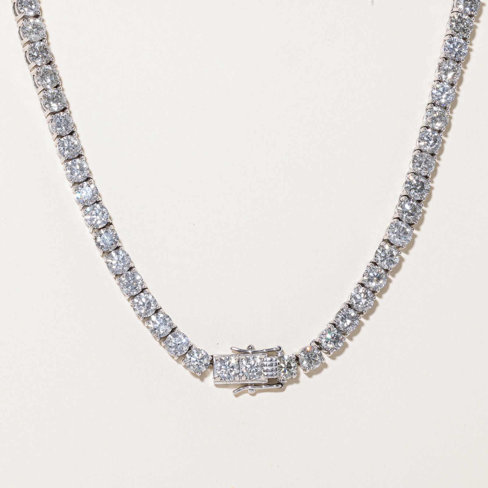 Diamond Tennis Necklace | 71.30ctw | 21"