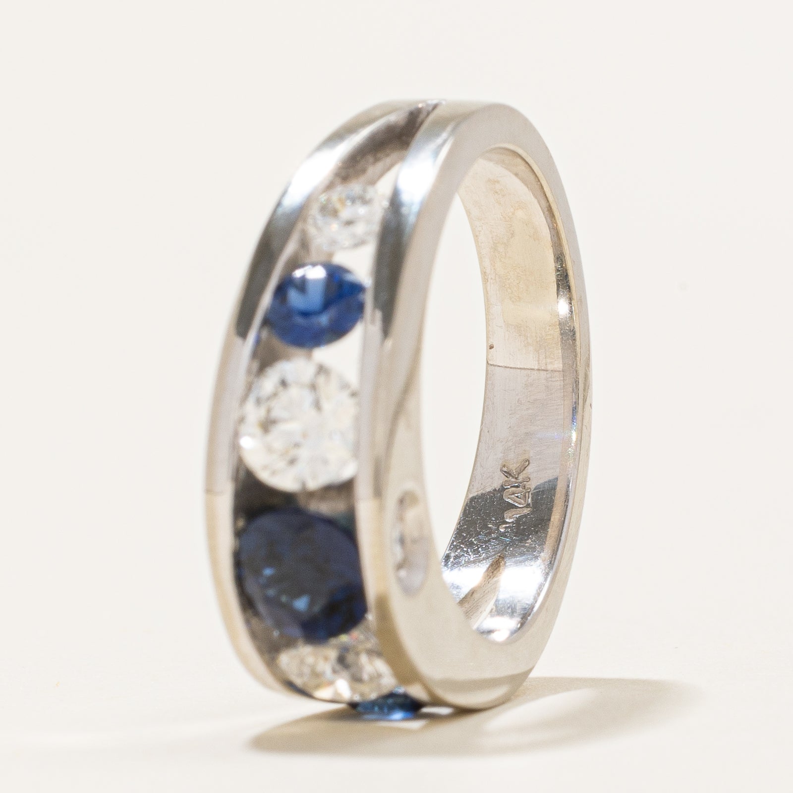 Sapphire & Diamond Tension Set Ring | 1.00ctw, 1.00ctw | SZ 6.5