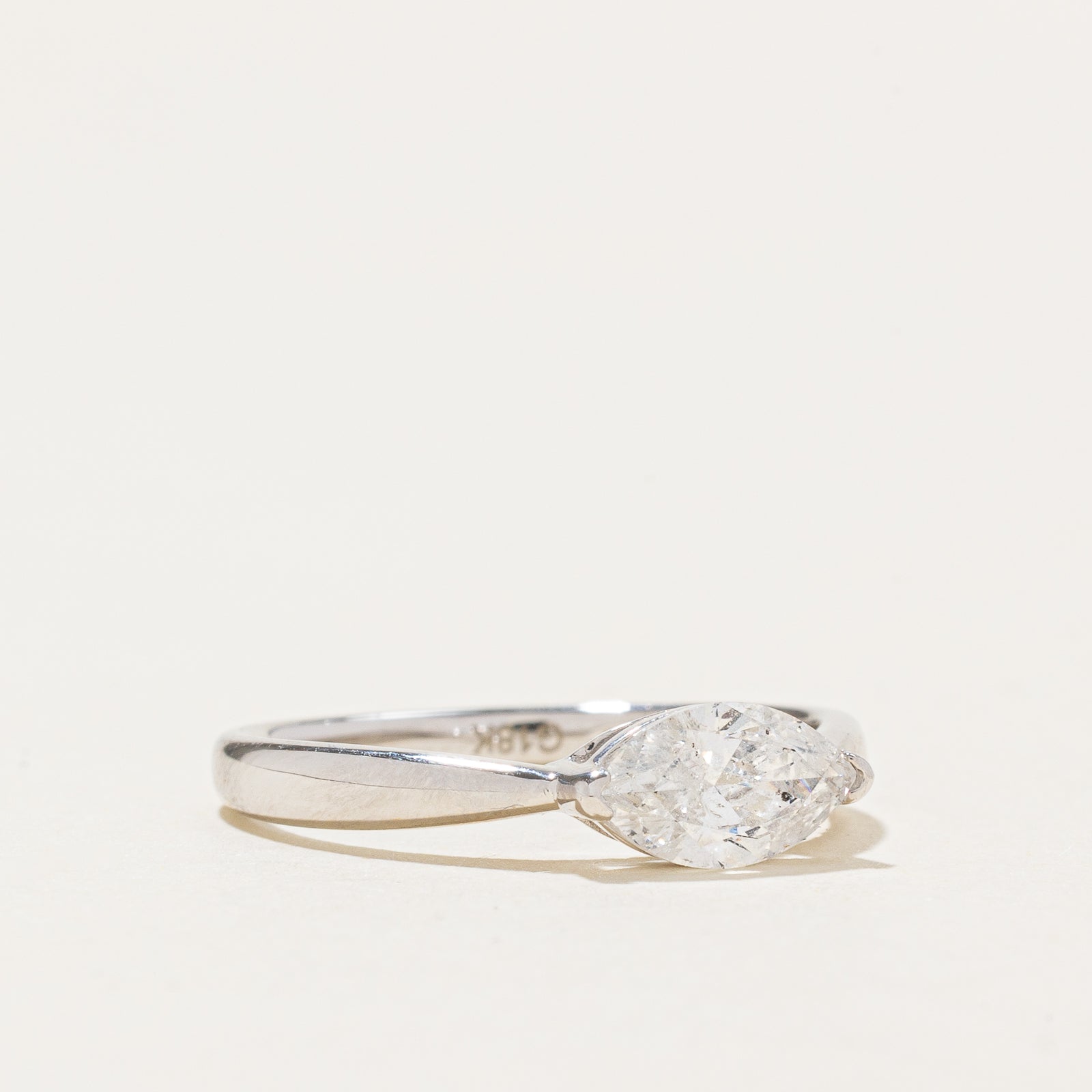 GIA East West Marquise Cut Diamond Ring | 0.73ct | SZ 6.5
