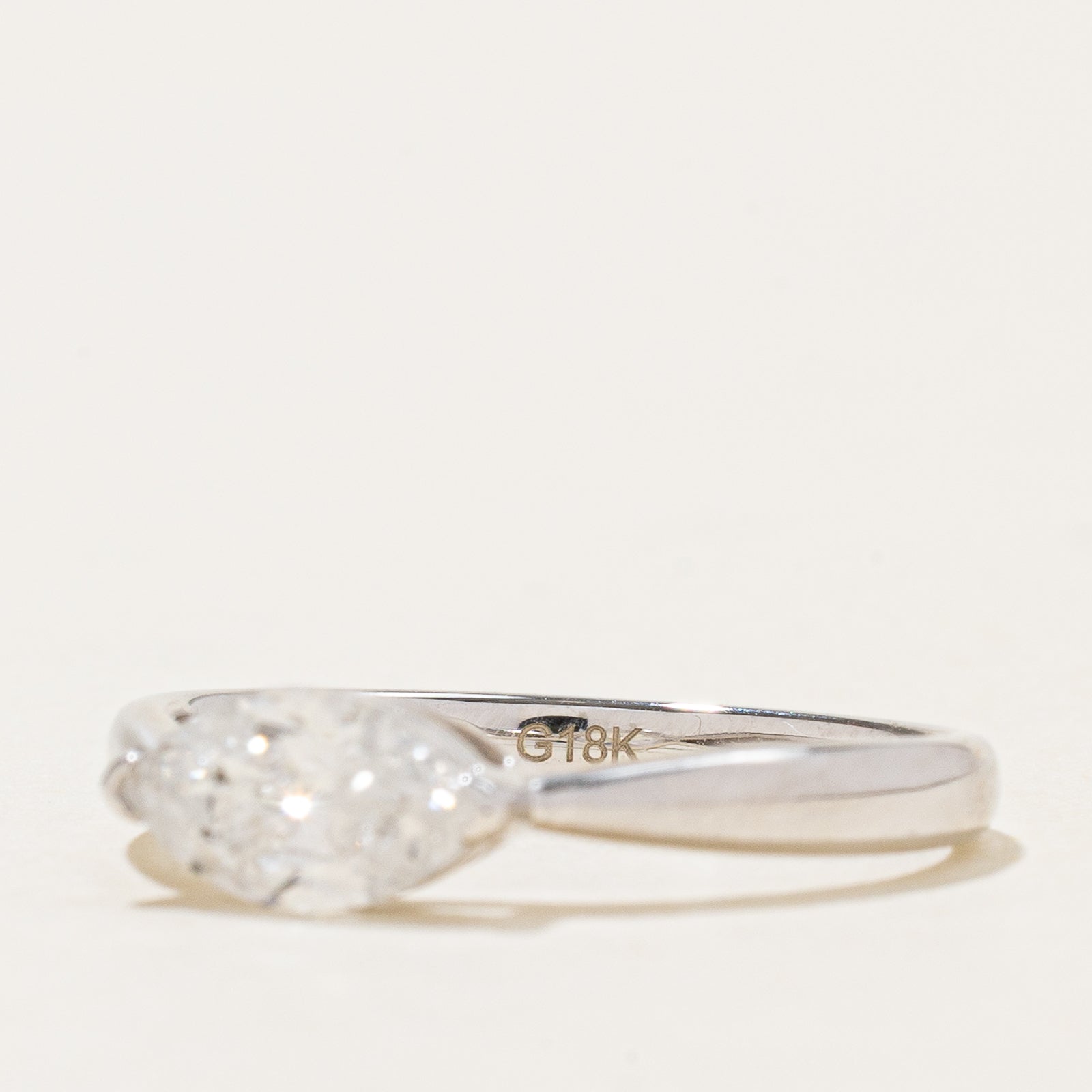 GIA East West Marquise Cut Diamond Ring | 0.73ct | SZ 6.5