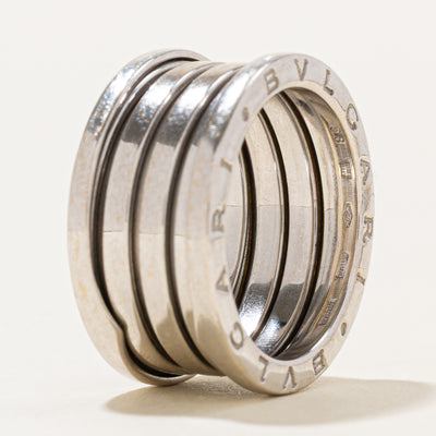 'Bvlgari' B.zero1 18k White Gold Ring | 10.00mm | SZ 8.75