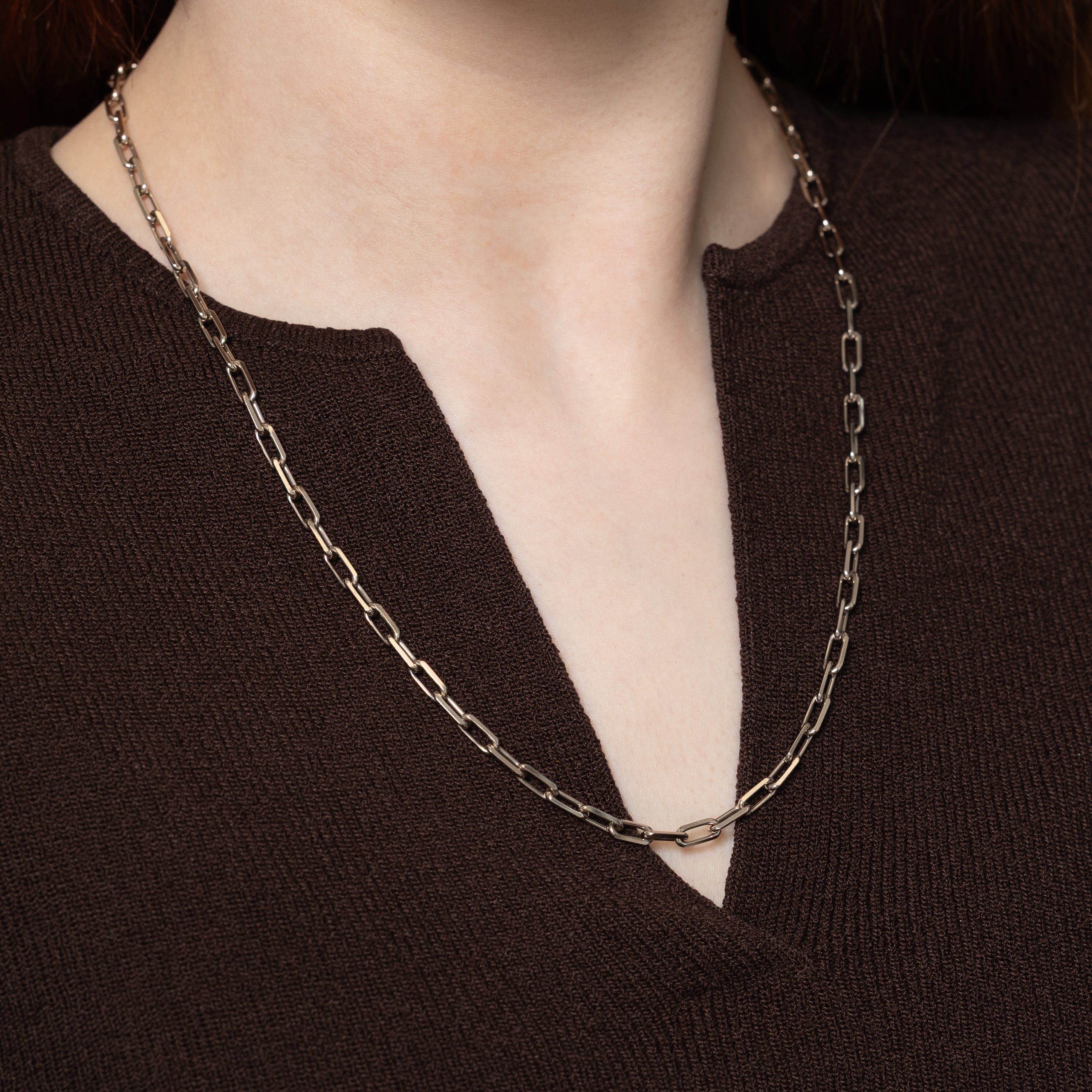'Cartier' Santos de Cartier Necklace | small model | 22"