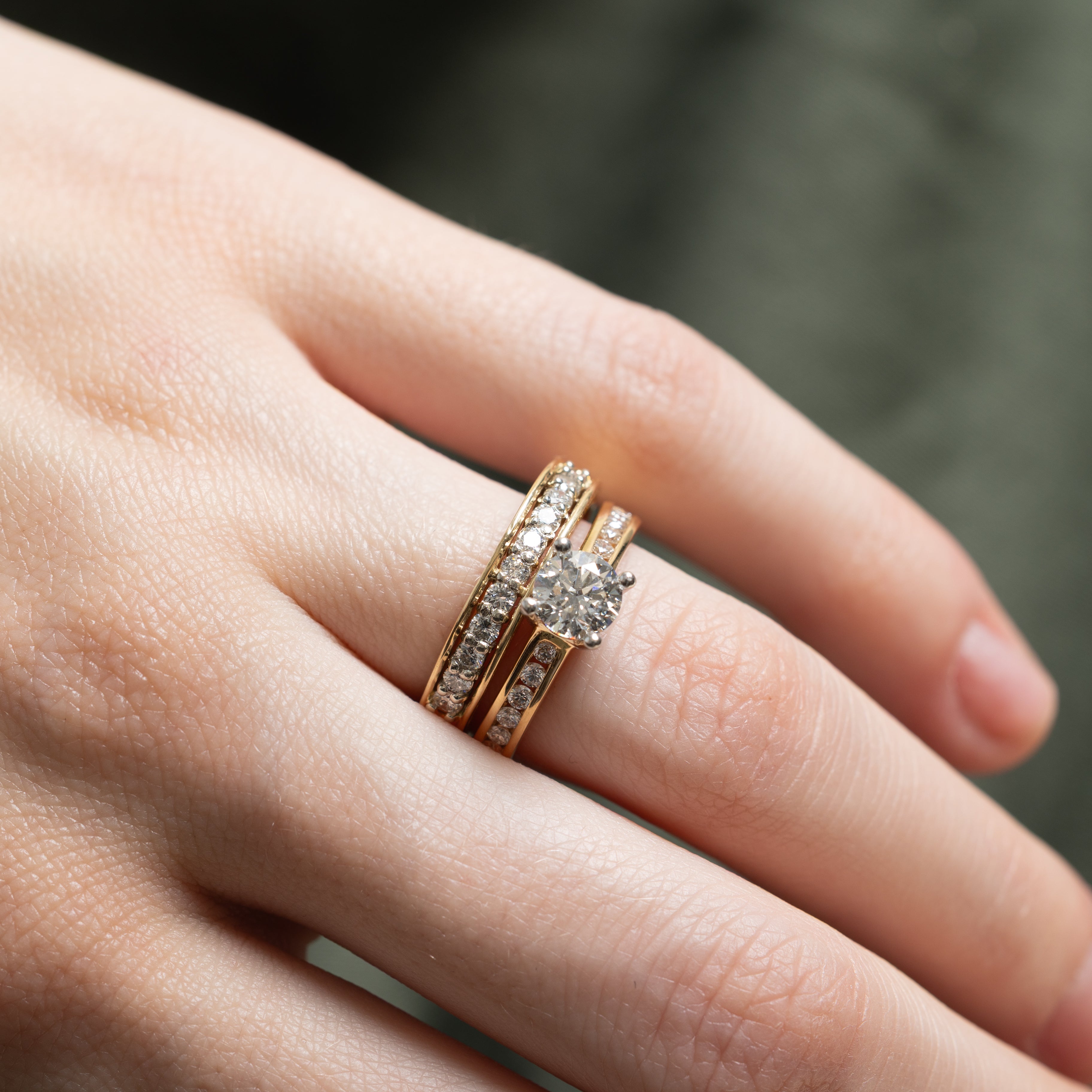 'Birks' 18k Semi Eternity Diamond Side Engraved Band | 0.33ctw | SZ 6.5