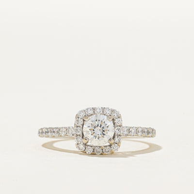 Canadian Diamond Halo Engagement Ring | 0.83ctw | SZ 5.75