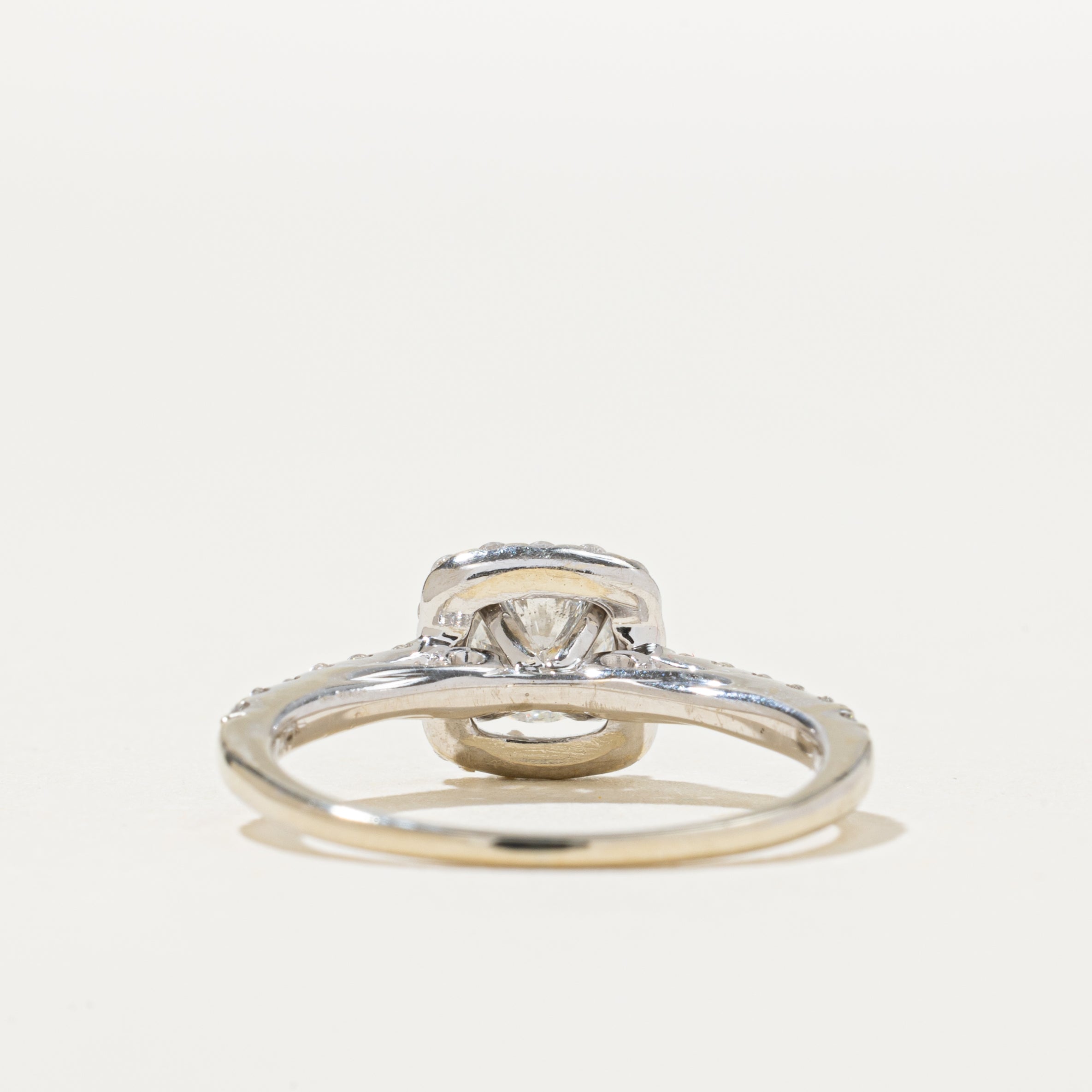 Canadian Diamond Halo Engagement Ring | 0.83ctw | SZ 5.75