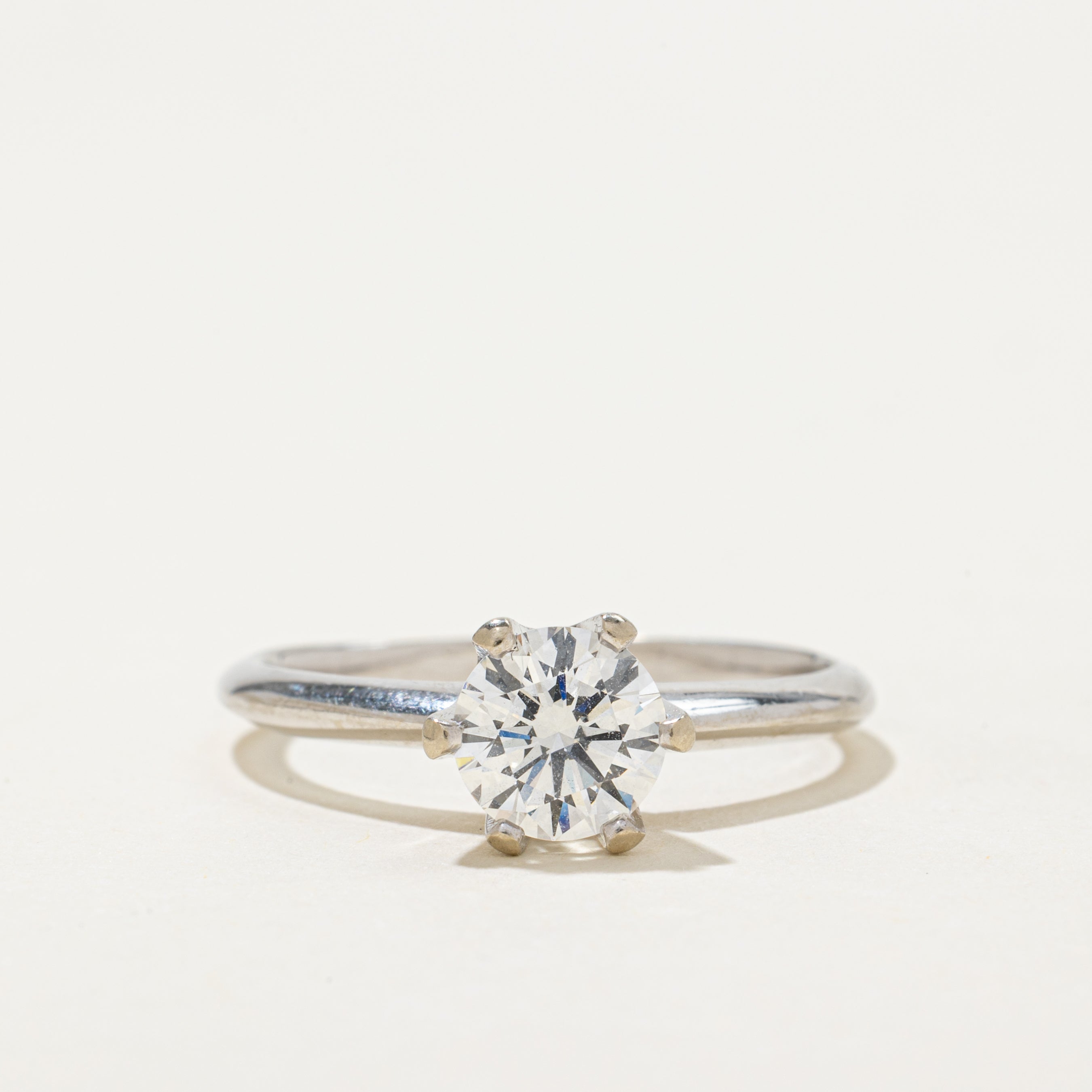 18k Six Prong Diamond Engagement Ring | 1.12ct | SZ 9