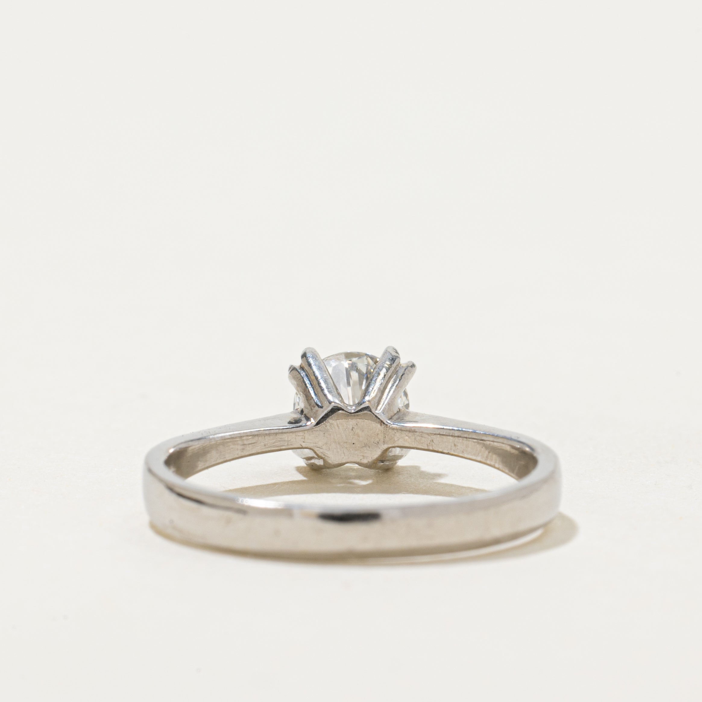 Bague de fiançailles solitaire en or 18 carats avec diamant de 0,50 ct | Taille 4,5