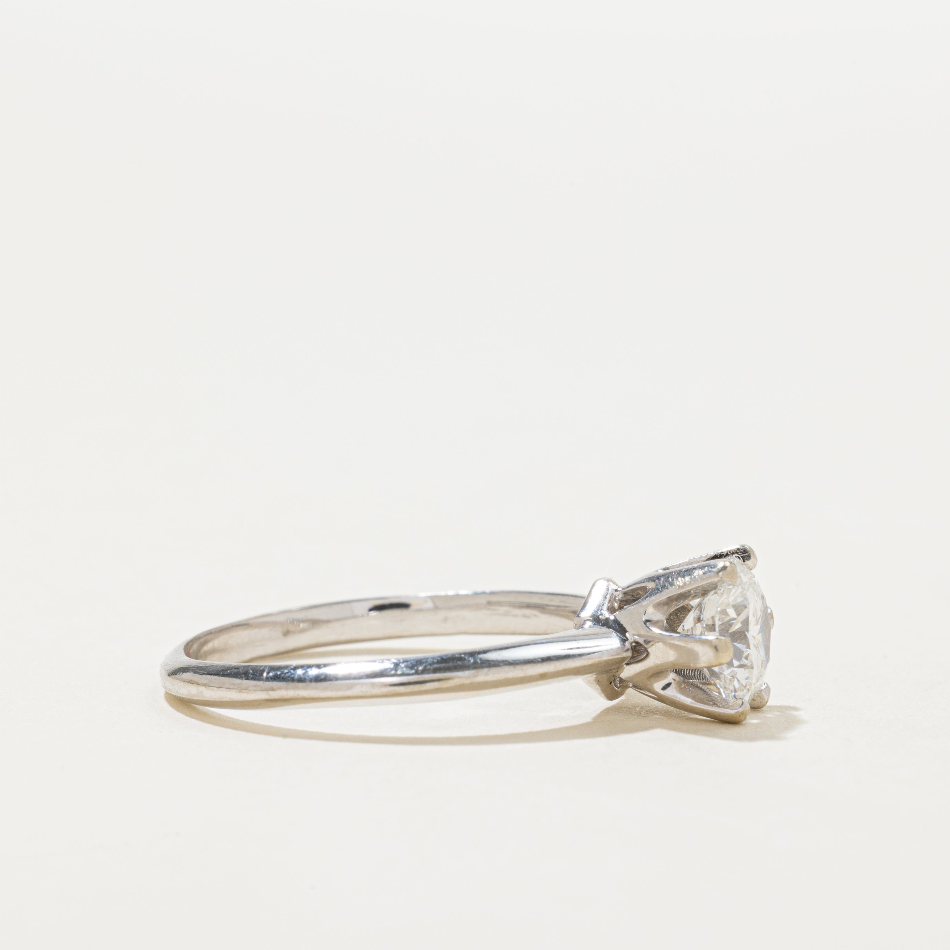 18k Six Prong Diamond Engagement Ring | 1.12ct | SZ 9