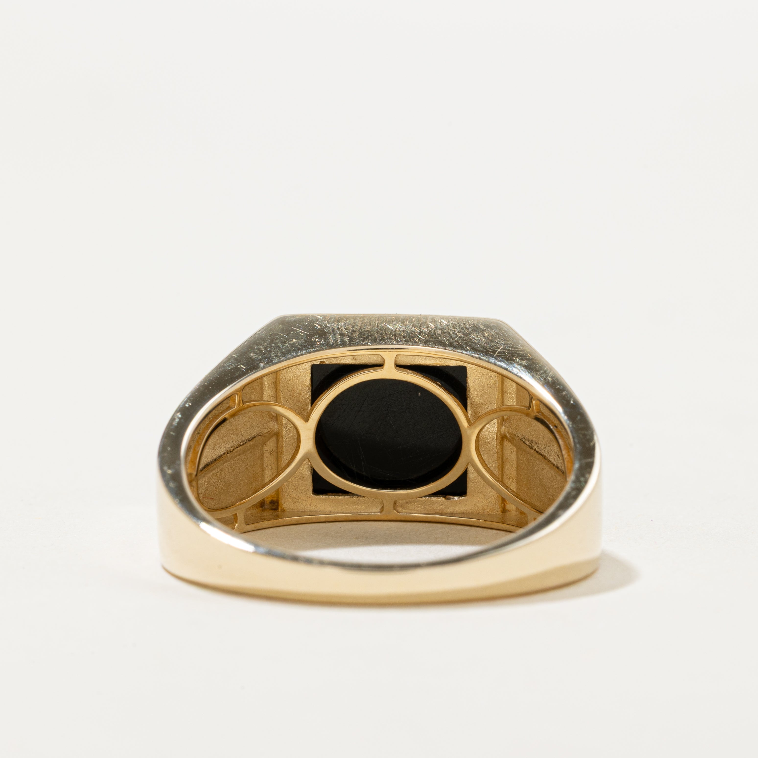 Square Cabochon Onyx Signet Ring | 4.00ct | SZ 11