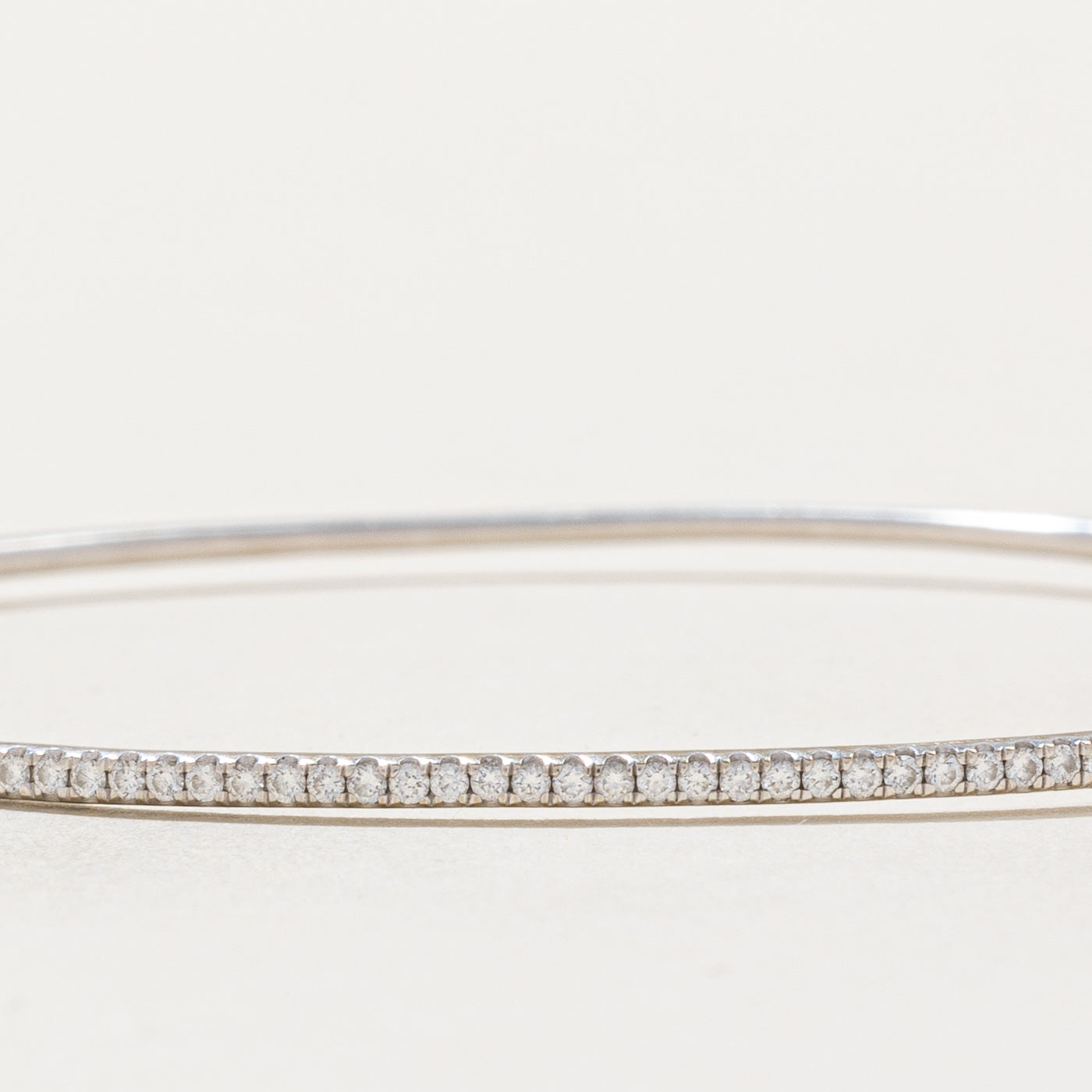 Single Row Diamond Bangle Bracelet | 0.58ctw | 7.5" |