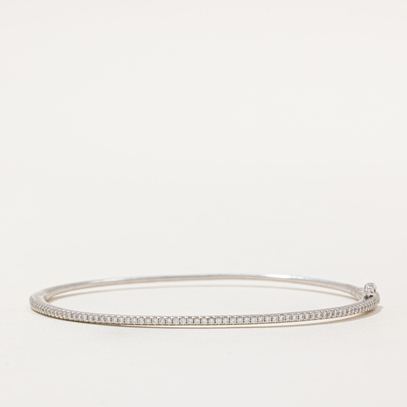 Single Row Diamond Bangle Bracelet | 0.58ctw | 7.5" |