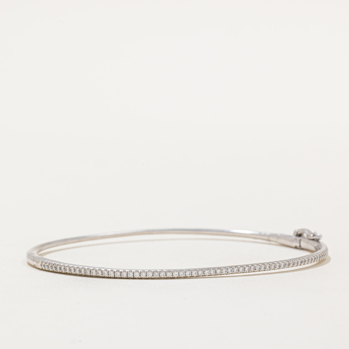 Single Row Diamond Bangle Bracelet | 0.58ctw | 7.5" |