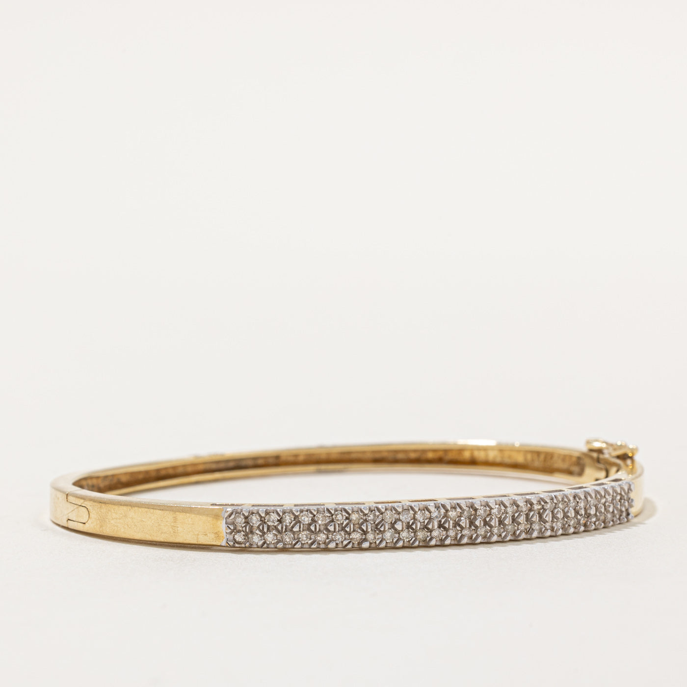Double Row Diamond Bangle | 0.50ctw | 8" |