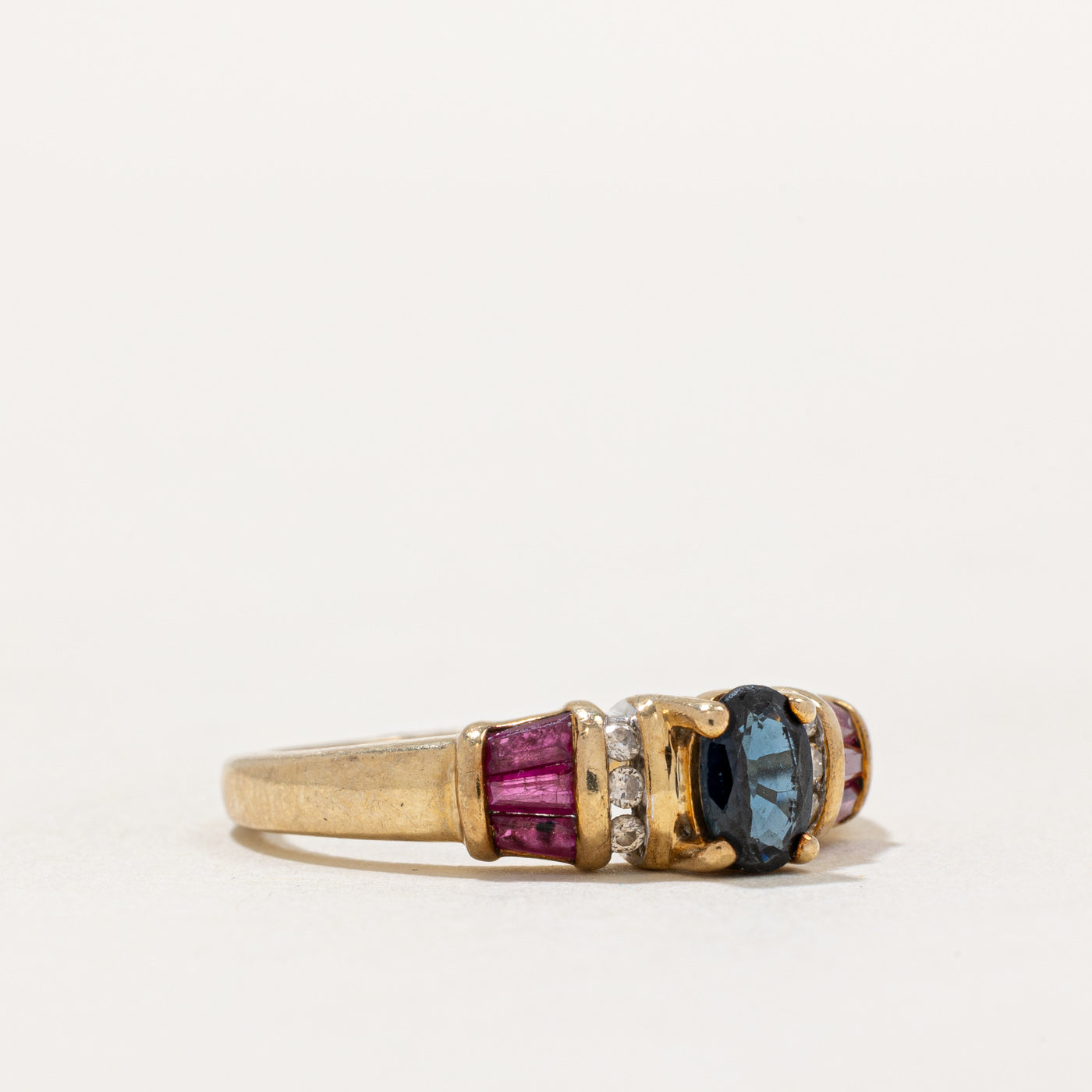 Multi Gemstones Cocktail Ring | 0.84ctw | SZ 7.25 |