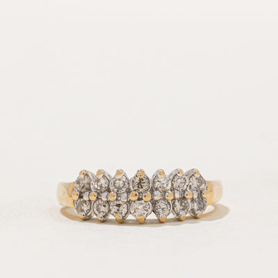 Double Row Diamond Ring | 0.42ctw | SZ 6 |