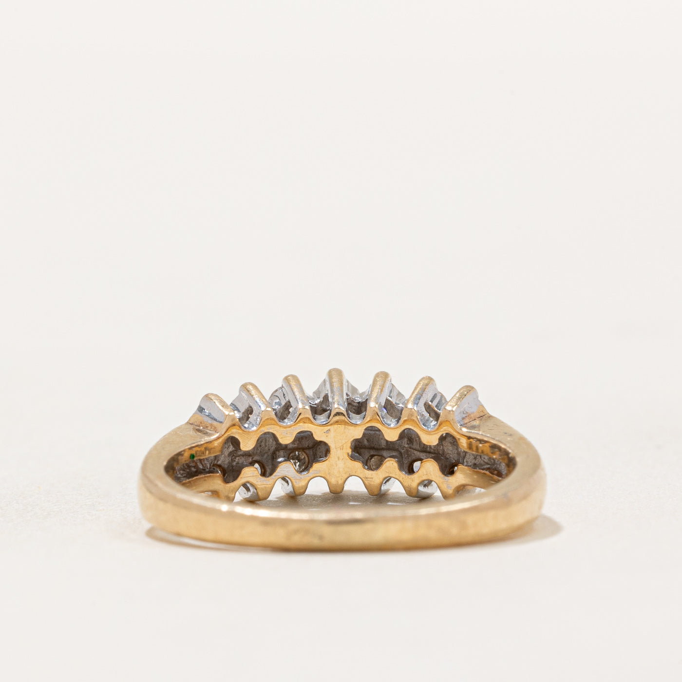 Double Row Diamond Ring | 0.42ctw | SZ 6 |