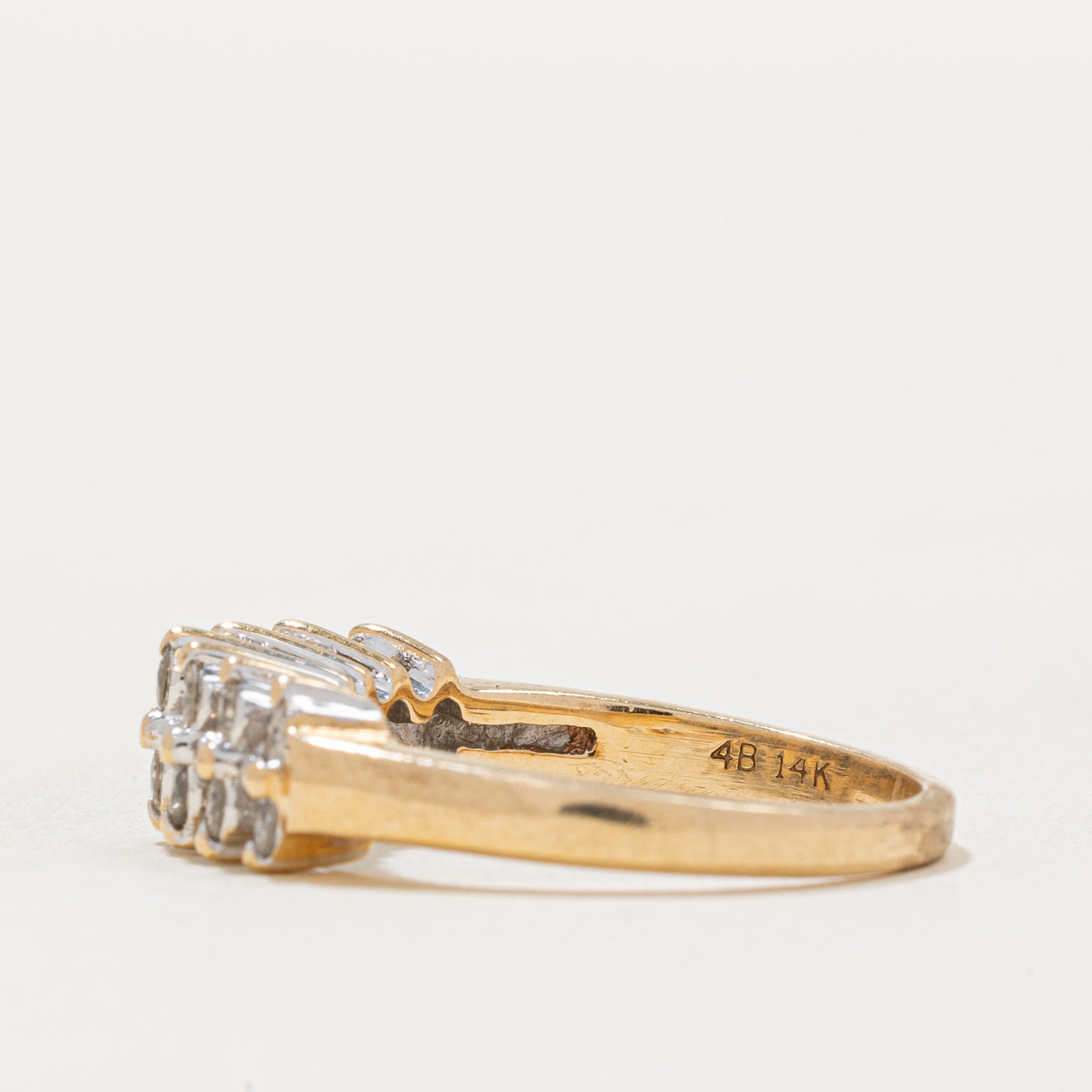 Double Row Diamond Ring | 0.42ctw | SZ 6 |