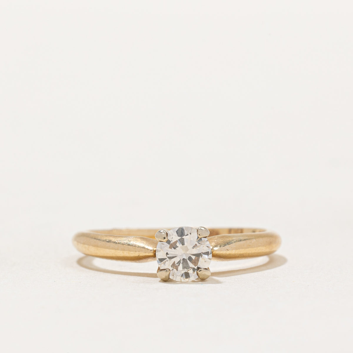 High Set Solitaire Diamond Ring | 0.34ct | SZ 5.25
