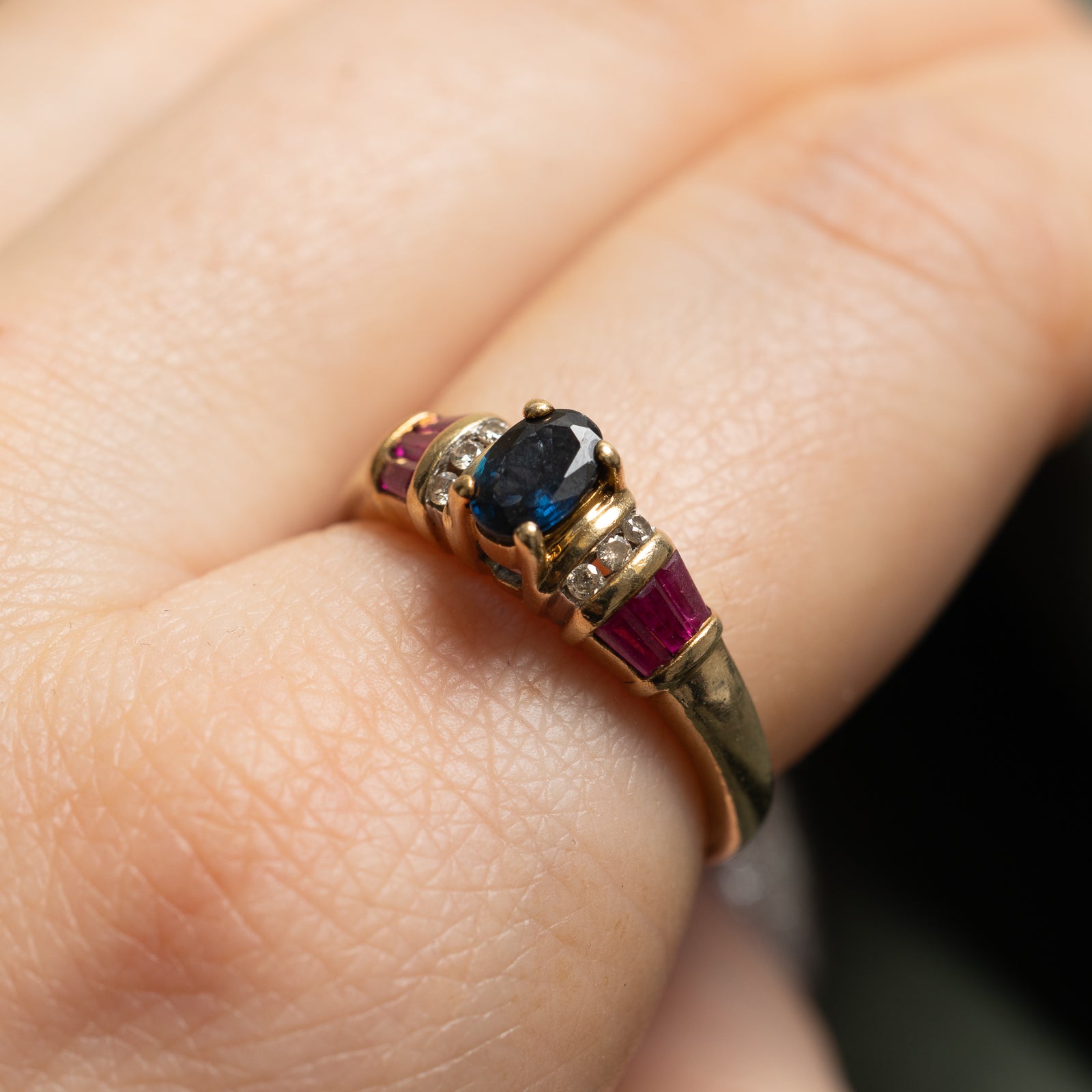 Multi Gemstones Cocktail Ring | 0.84ctw | SZ 7.25 |