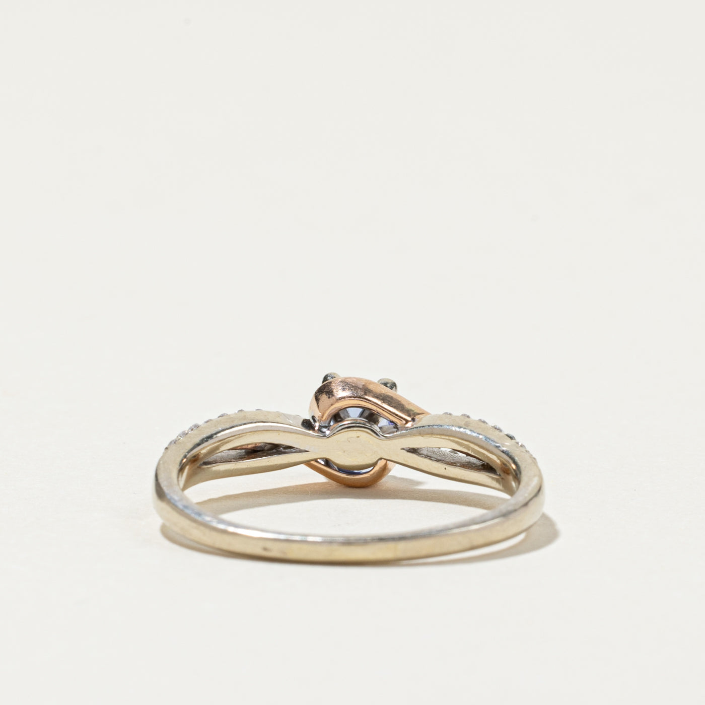 14K Tanzanite & Diamond Bypass Ring | 0.38ct, 0.27ctw | SZ 8