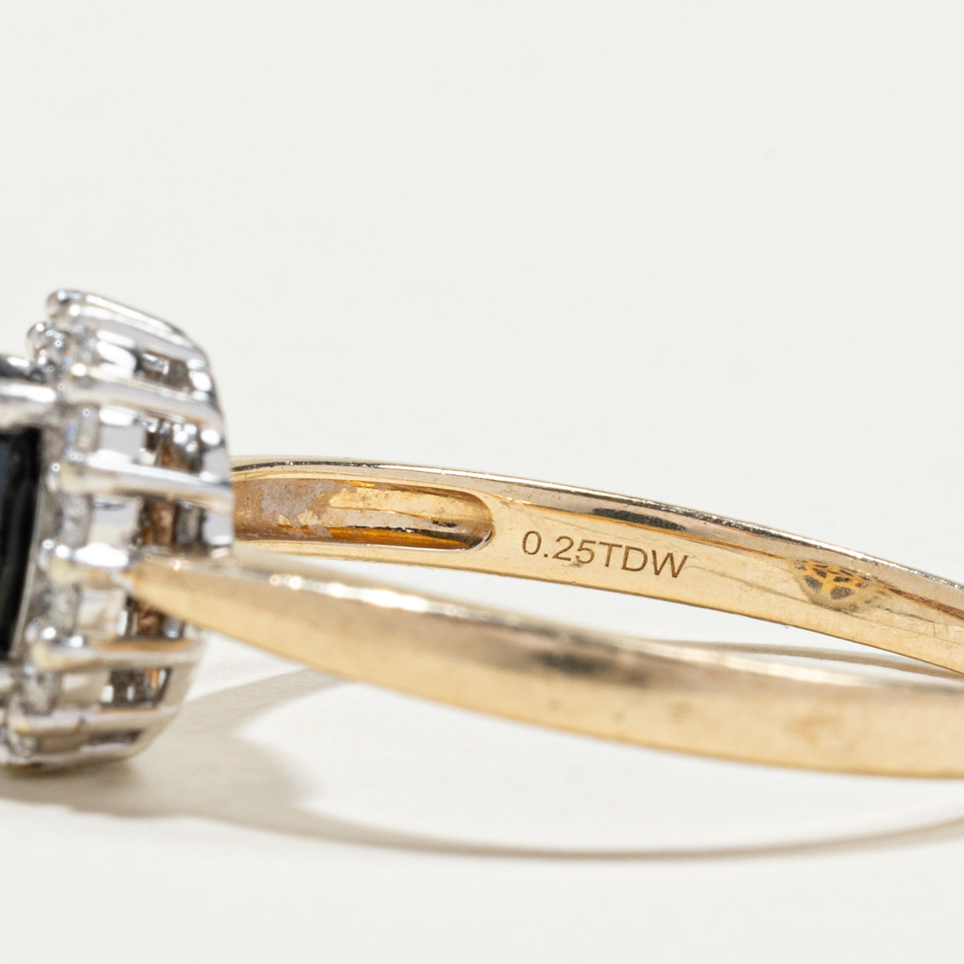 Oval Cut Sapphire & Diamond Halo Ring | 1.65ct, 0.26ctw | SZ 12
