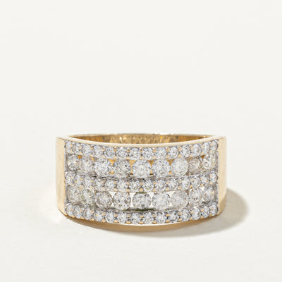 Five Row Diamond Band | 2.39ctw | SZ 12.25
