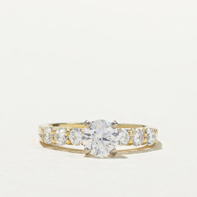 Round Brilliant Cut Diamond Accented Engagement Ring | 1.53ctw | SZ 6