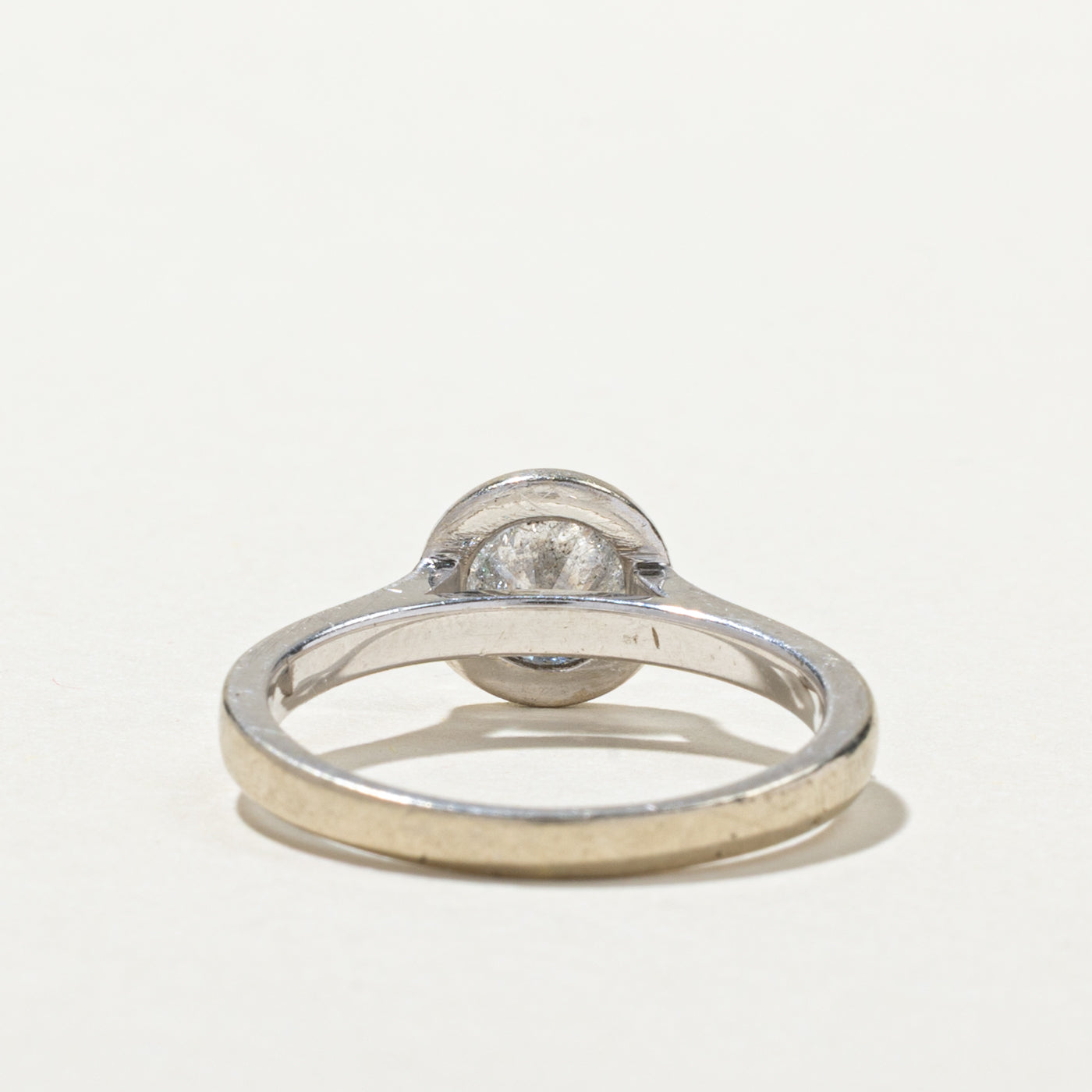 Solitaire Bezel Set Diamond Engagement Ring | 1.11ct I3 H/I | SZ 7.5