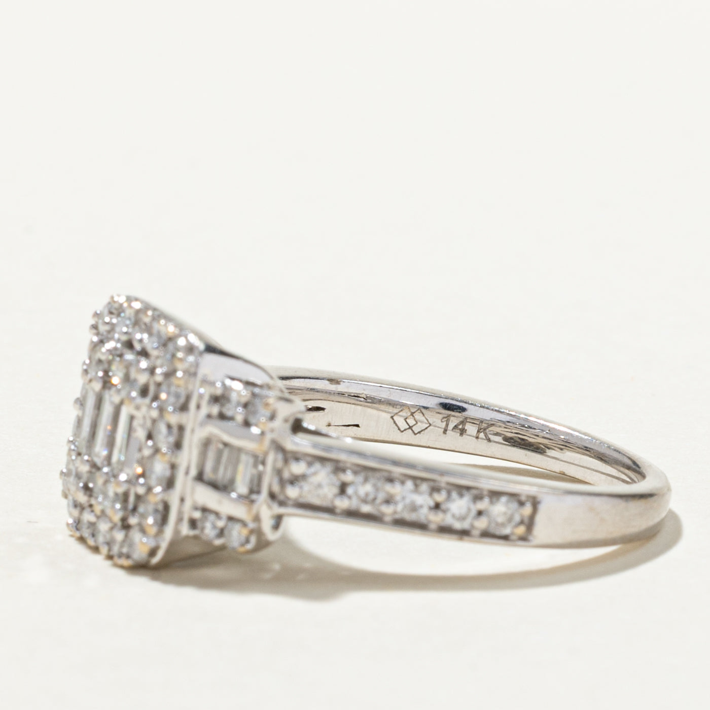 Multi Cut Diamond Cluster Cocktail Ring | 1.53ctw | SZ 7
