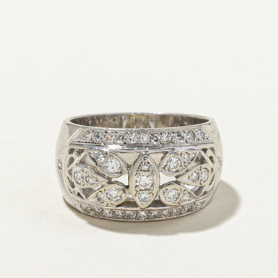 Diamond Openwork Cocktail Ring | 0.26ctw | SZ 5.5