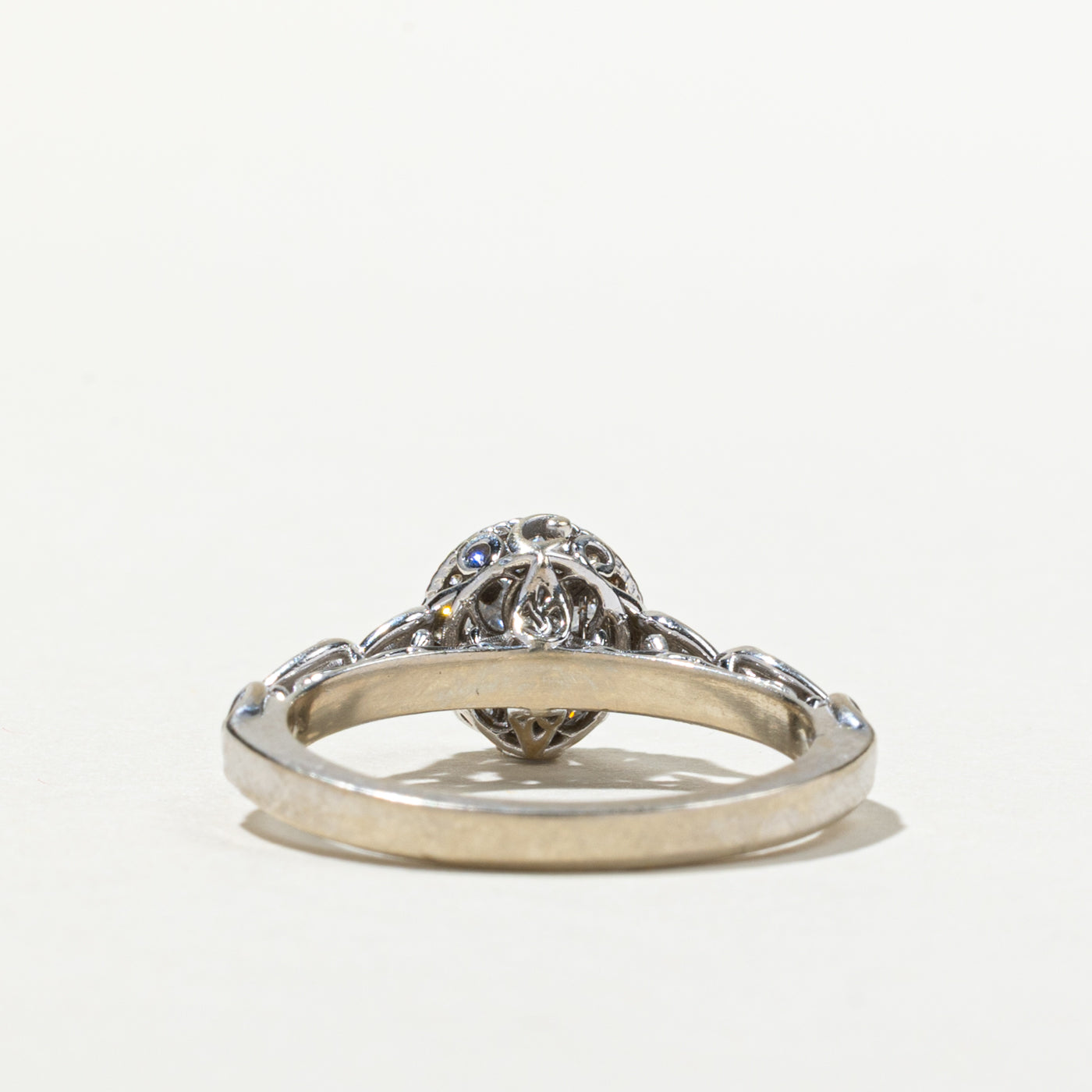 Diamond Halo Engagement Ring | 0.63ctw | SZ 7.5