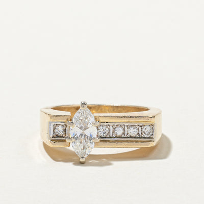 Marquise Cut Diamond Accented Ring | 0.81ctw | SZ 7