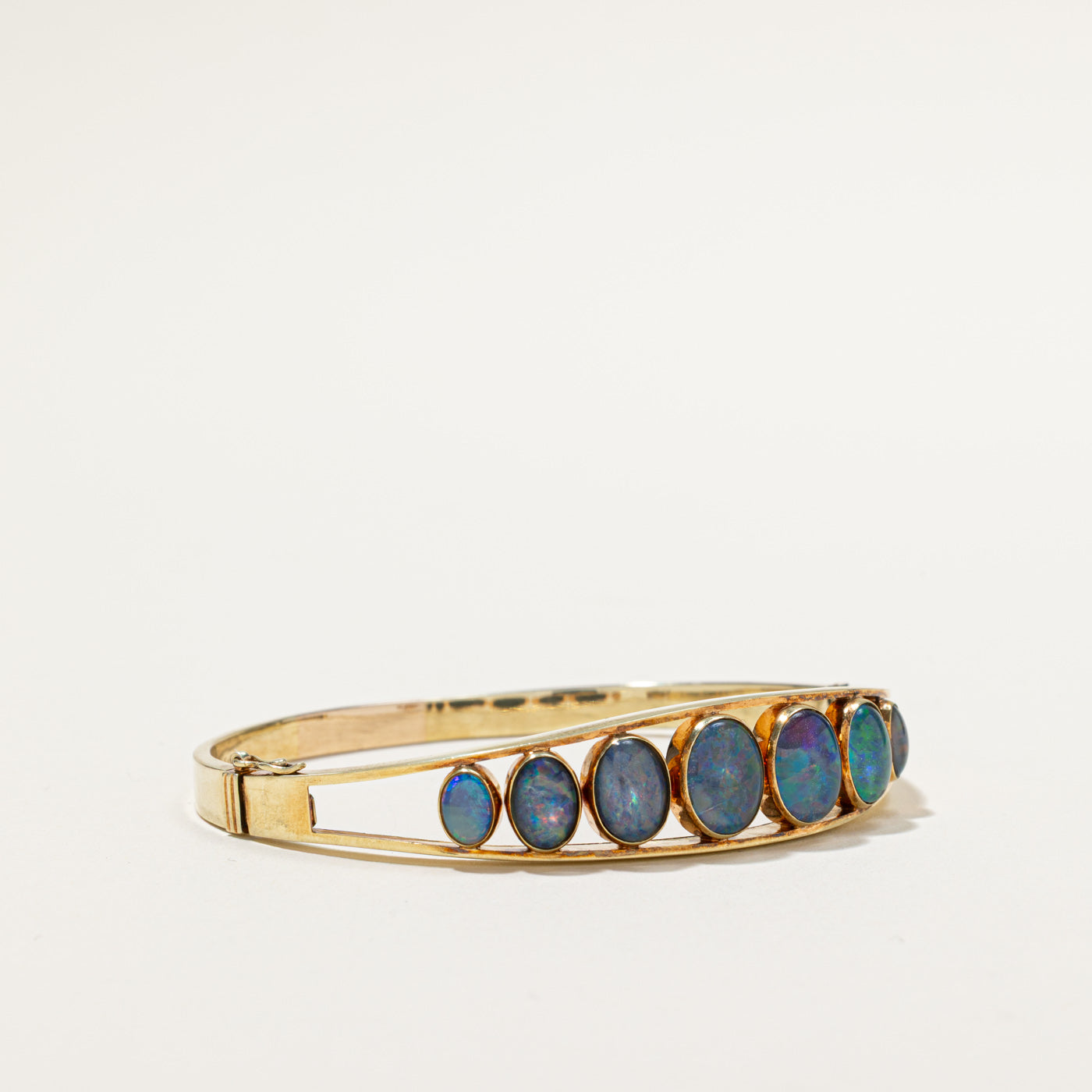 Vintage Opal Cuff Bracelet | 8.50ctw | 6.5"