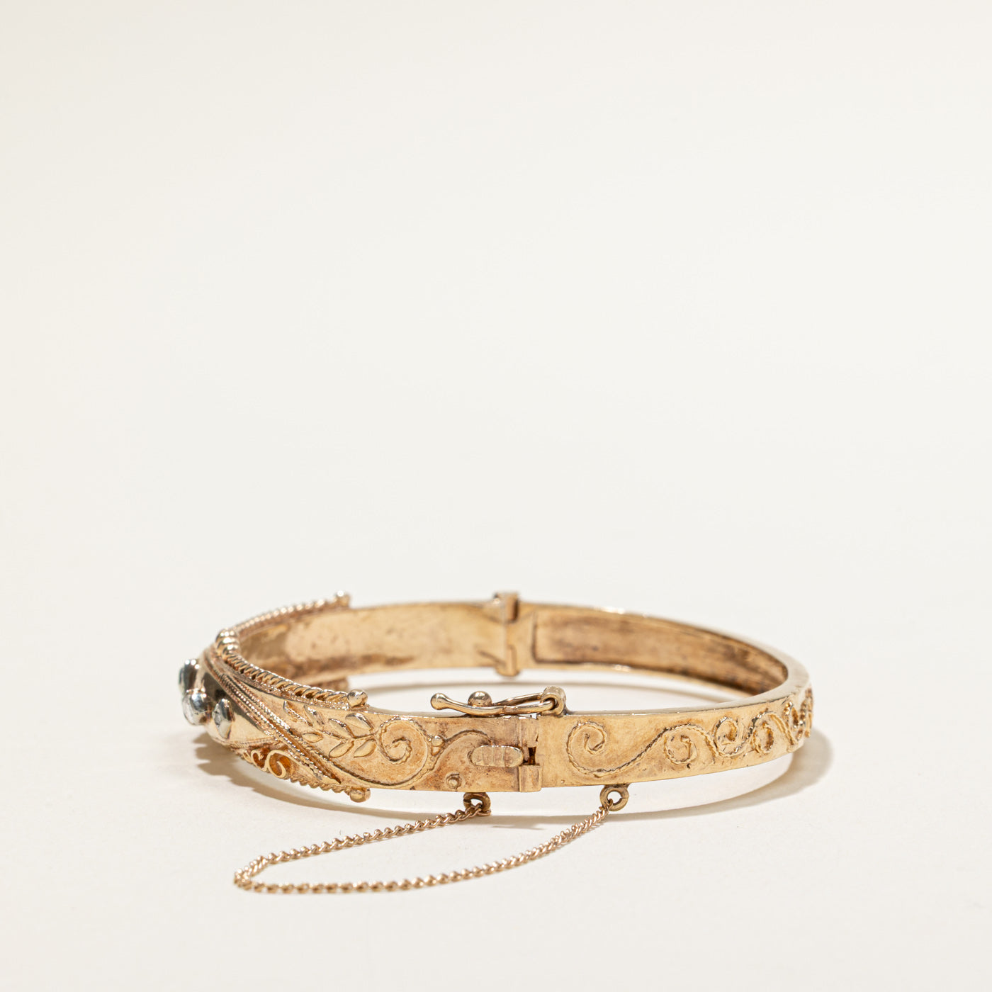 Antique Diamond Cuff Bracelet | 0.26ctw | 6.5"