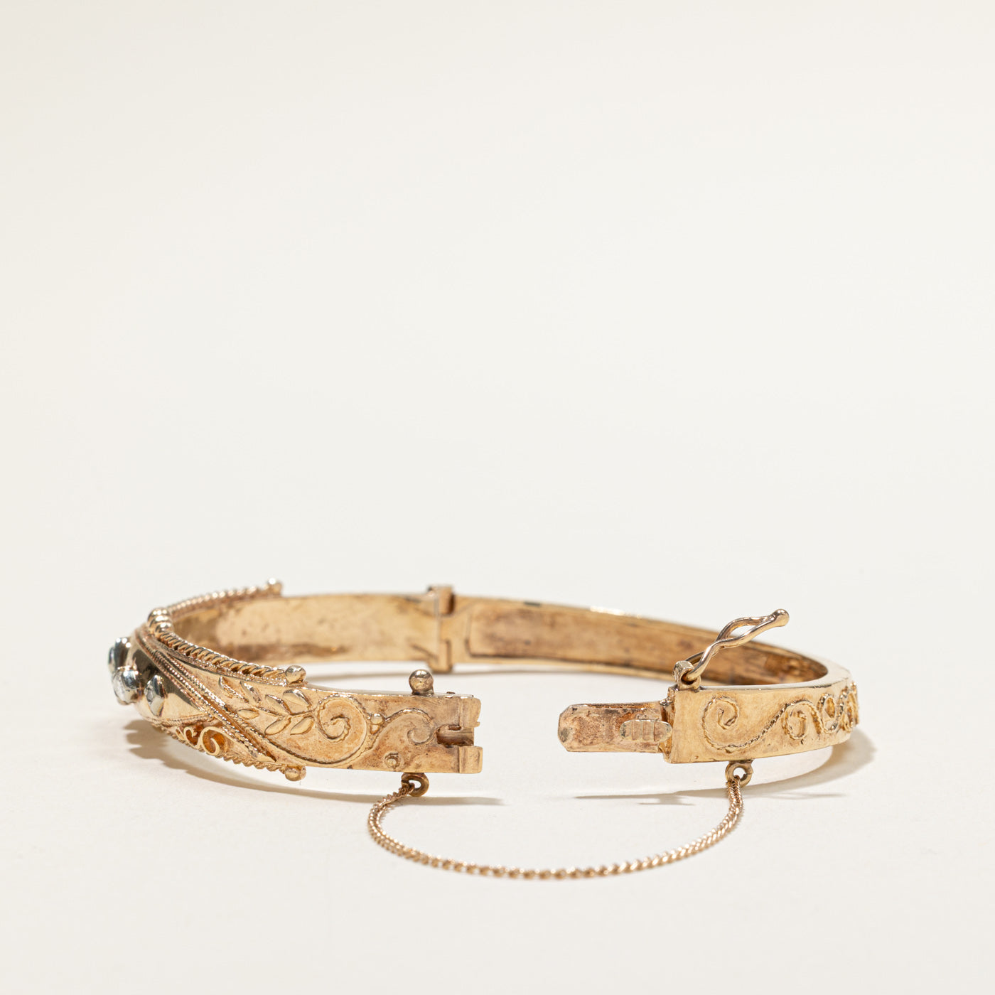 Antique Diamond Cuff Bracelet | 0.26ctw | 6.5"