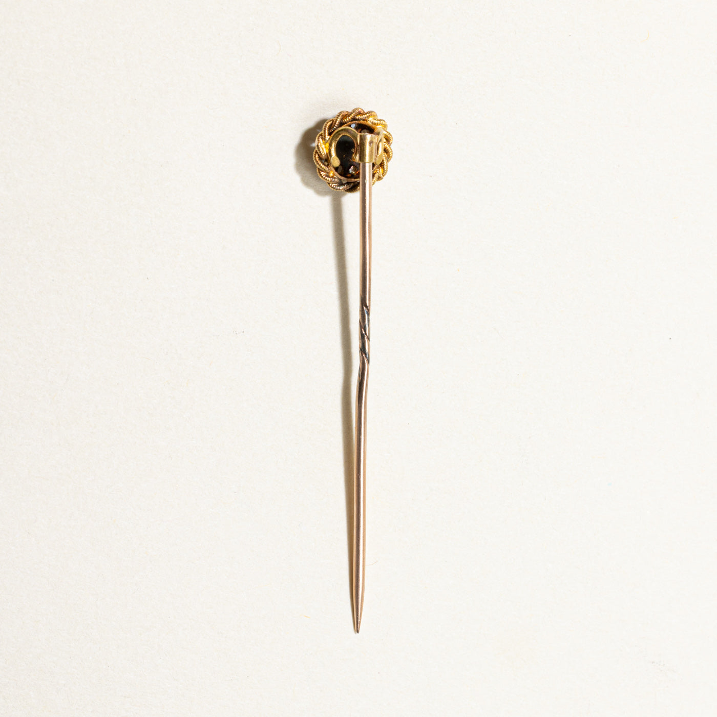 Antique Pearl & Diamond Halo Pin | 0.08ctw