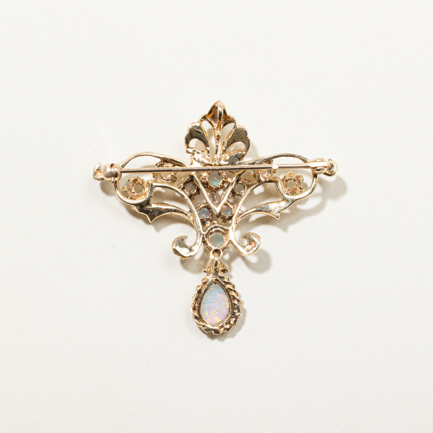 Vintage Opal Pendant Brooch | 1.35ctw