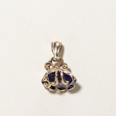 Purple Glass Fob Pendant | 5.50ct