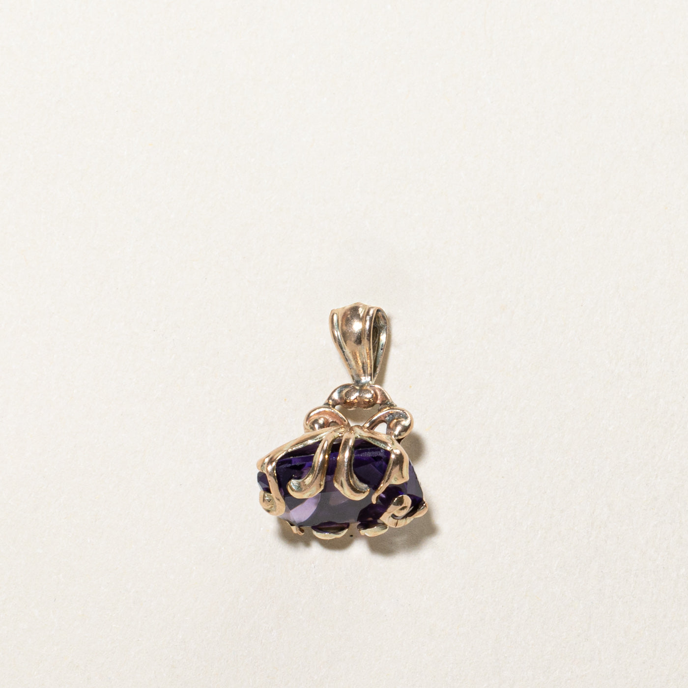 Purple Glass Fob Pendant | 5.50ct