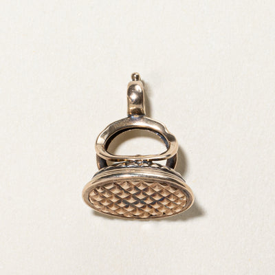Vintage 10K Yellow Gold Seal Fob Pendant