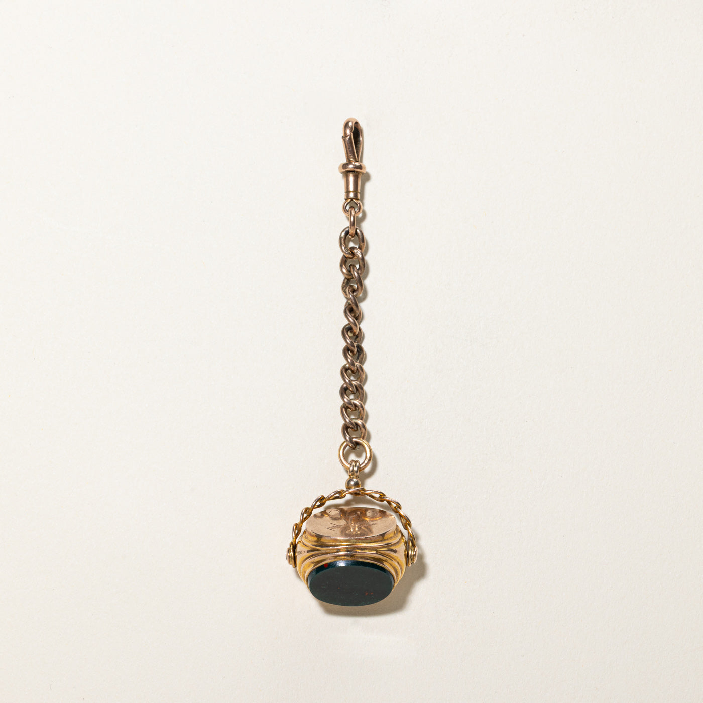 Art Deco Era 1925 Birmingham Initial 'A'  Seal Fob Pendant | 9.00ctw